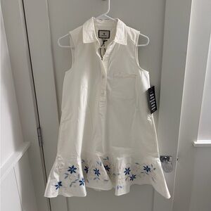 Tuckernuck White Embroidery Sleeveless Callahan Dress